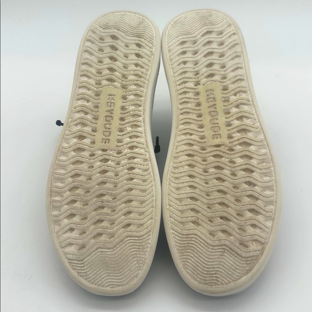 Hey Dude Wendy Off Black Chambray Denim Women's Shoes - US 10 - Picture 12 of 13